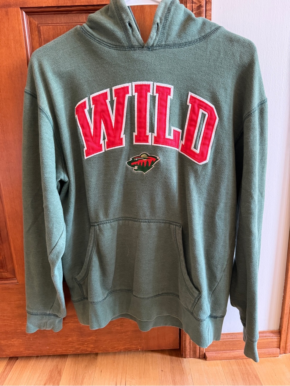 Minnesota Wild Logo Green Hooded Sweatshirt